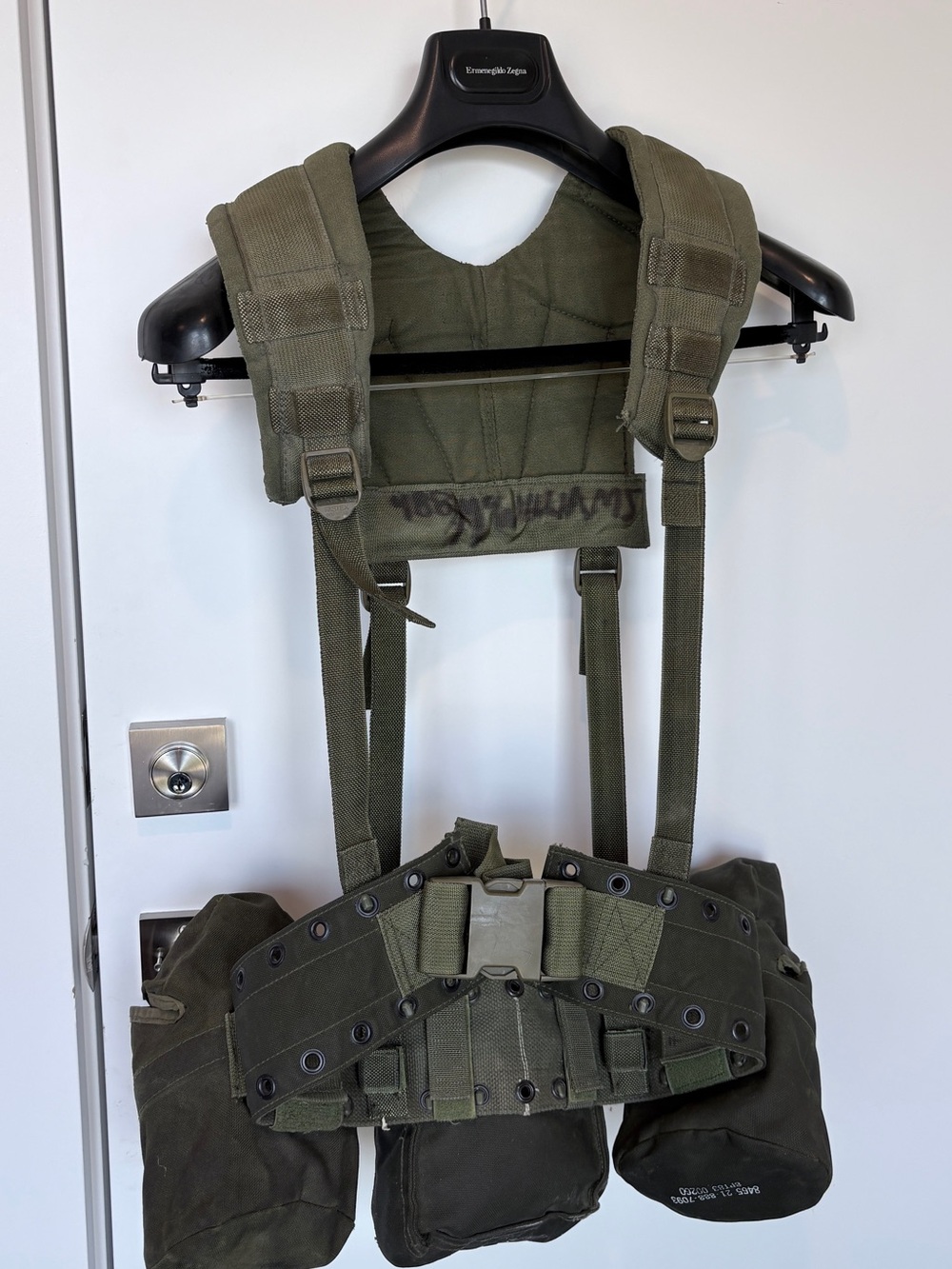 Olive Green Military Webbing Chest Rig
